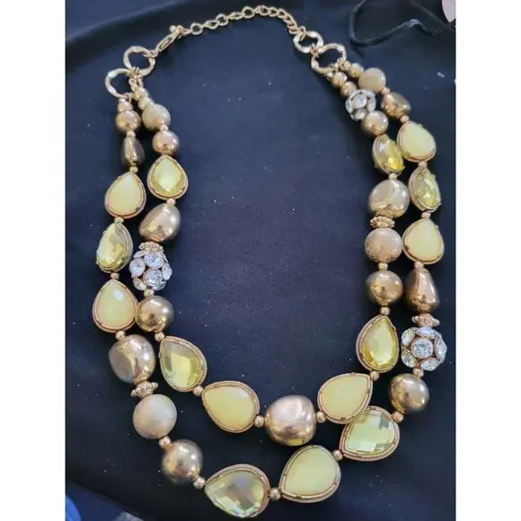 Vintage Peridot Necklace 18 Inch 1950s. Beautiful Old Hollywood - Picture 1 of 5